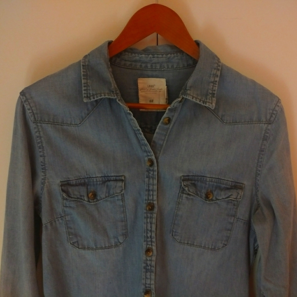 H&M Chambray Button Down Shirt